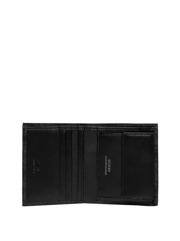 GUESS 1 USCITA Portafoglio Milano Bifold S Uomo - Nero
