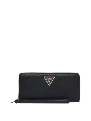 GUESS 1 USCITA Maxi Portafoglio Guess Laurel Triangolo Logo - Nero
