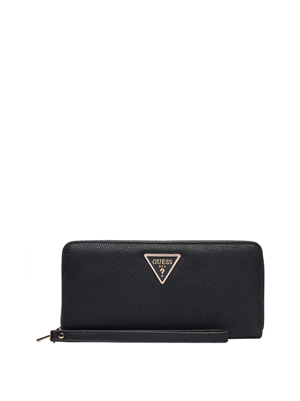 GUESS 1 USCITA Maxi Portafoglio Guess Laurel Triangolo Logo - Nero