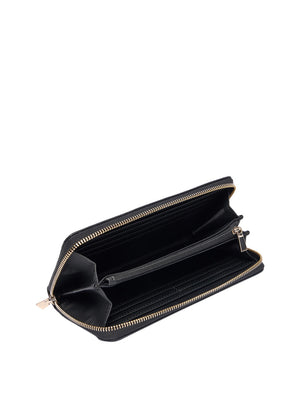 GUESS 1 USCITA Maxi Portafoglio Guess Laurel Triangolo Logo - Nero