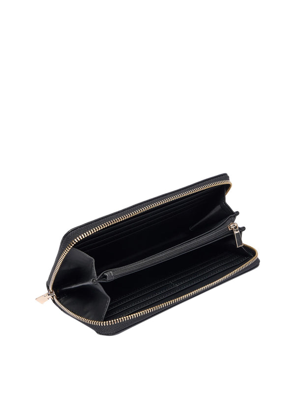 GUESS 1 USCITA Maxi Portafoglio Guess Laurel Triangolo Logo - Nero