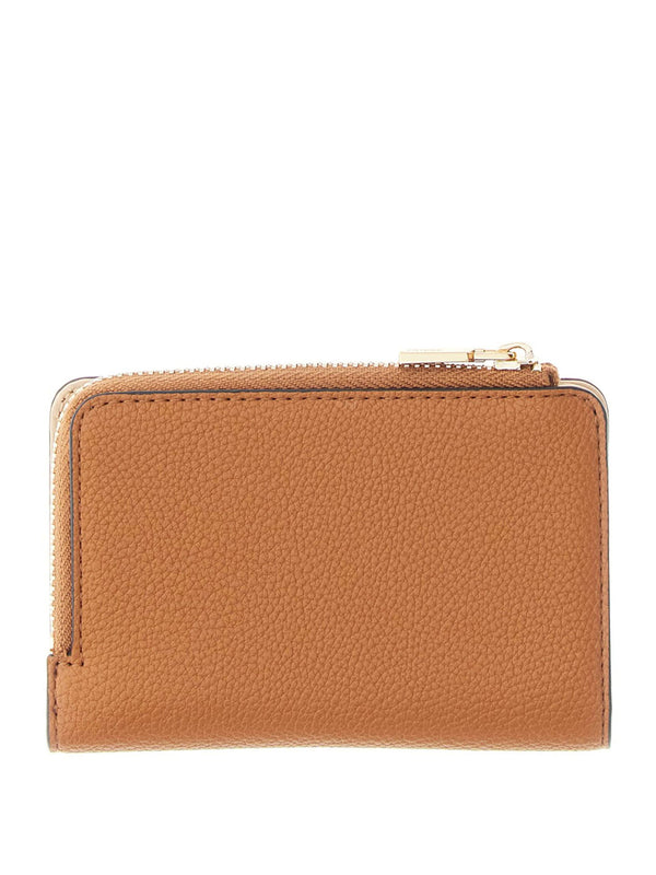 GUESS 1 USCITA Portafoglio Guess Laurel Zip Aroud - Cognac