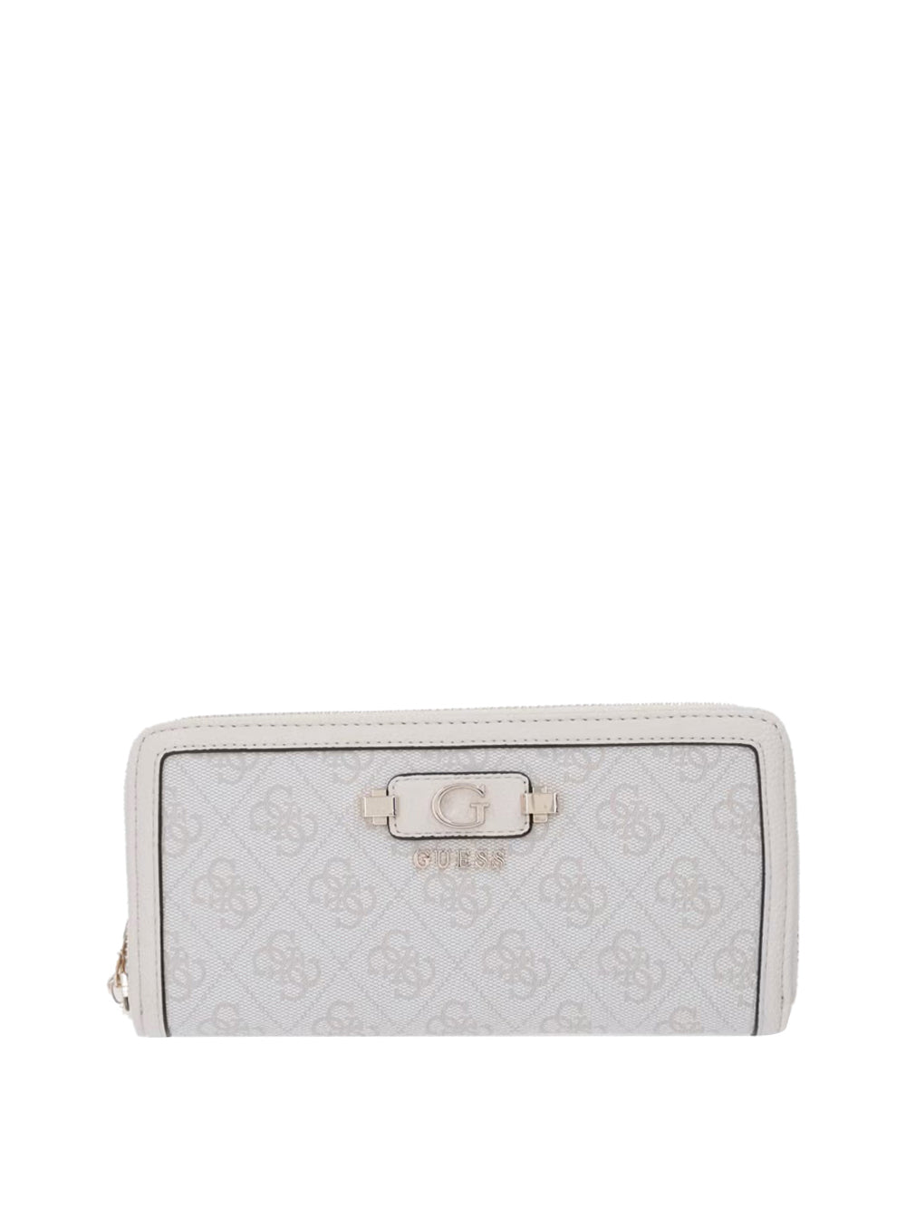 GUESS 1 USCITA Portafoglio Guess Lindsey Slg Large Zip Around - Bone