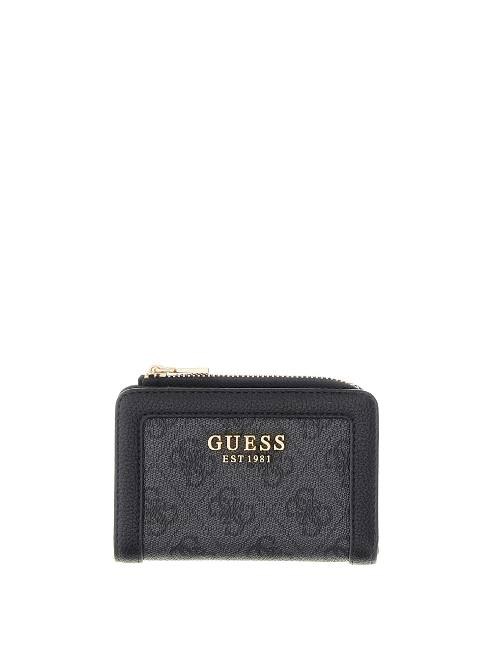 GUESS 1 USCITA Portafoglio Guess Lindsey Slg Zip Arnd Card Case - Coal