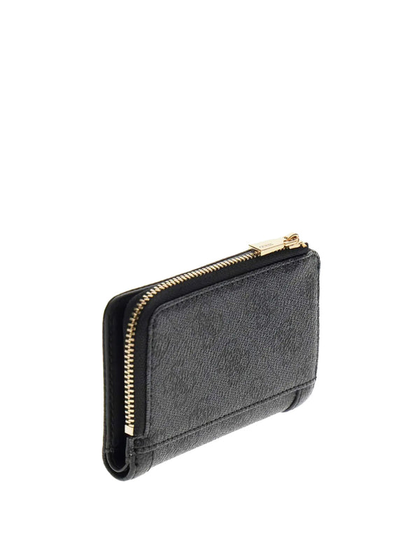 GUESS 1 USCITA Portafoglio Guess Lindsey Slg Zip Arnd Card Case - Coal
