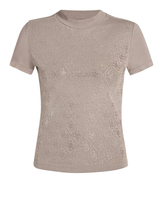 GUESS 1 USCITA T-Shirt Guess Stampa All Over 4G - Silk Taupe