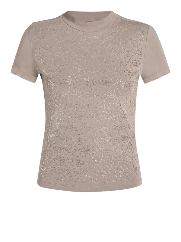GUESS 1 USCITA T-Shirt Guess Stampa All Over 4G - Silk Taupe