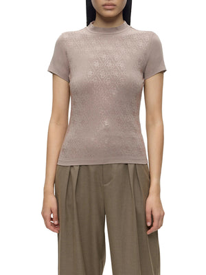 GUESS 1 USCITA T-Shirt Guess Stampa All Over 4G - Silk Taupe