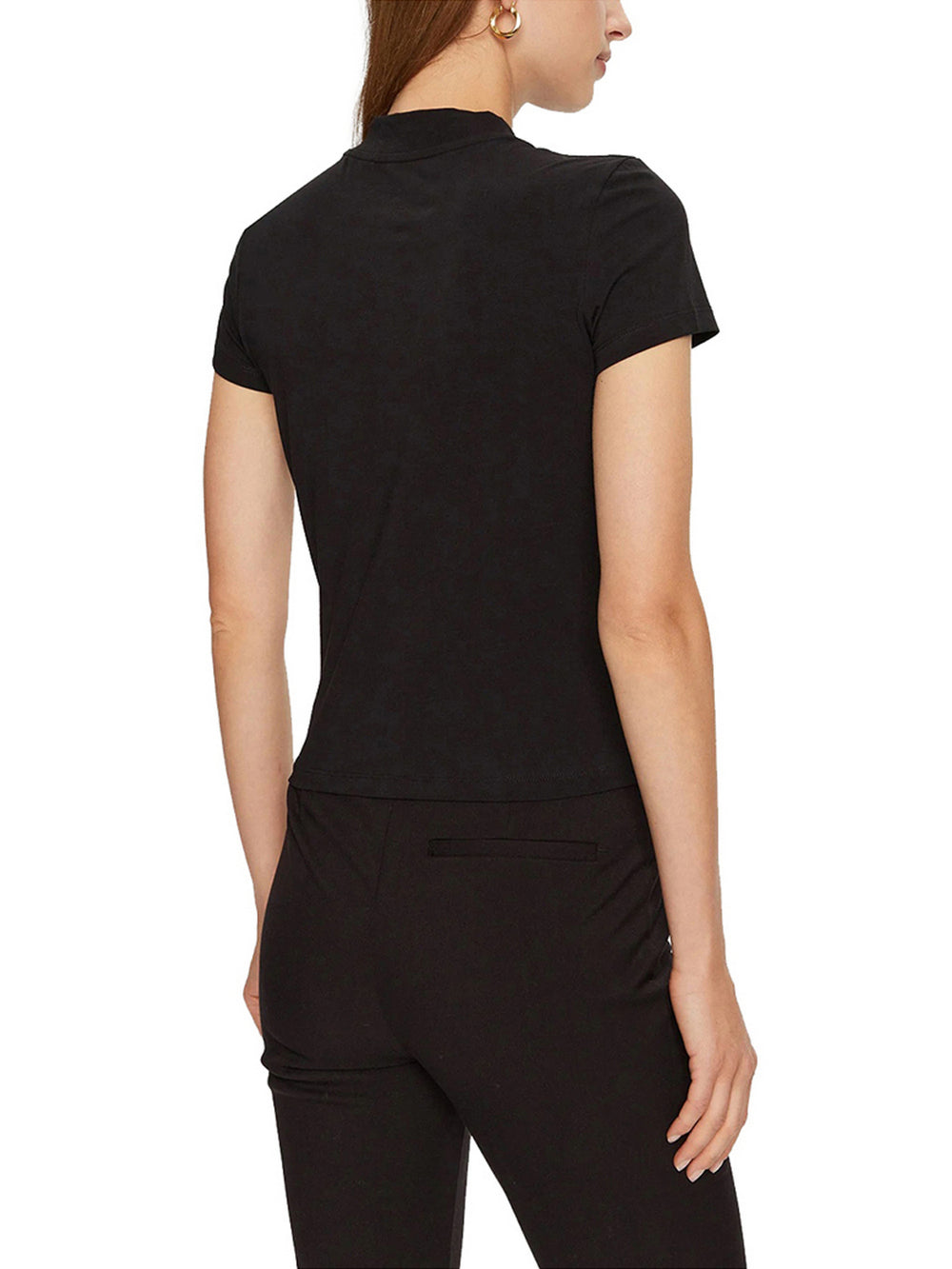 GUESS 1 USCITA T-Shirt Guess Mock Neck All Over 4G - Nero