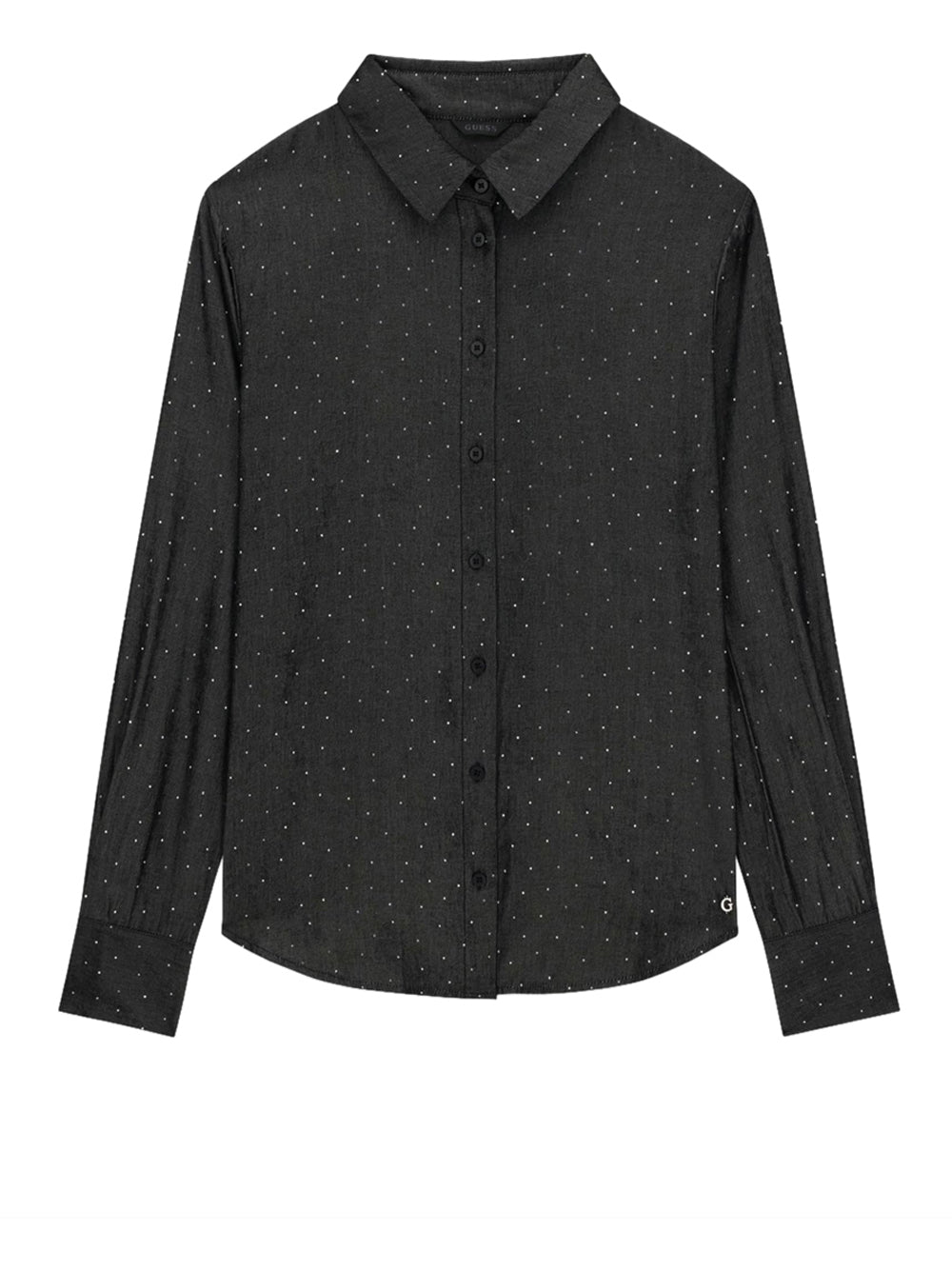 GUESS 1 USCITA Camicia Guess Borchiata Lucia Relaxed Hotfix Nero