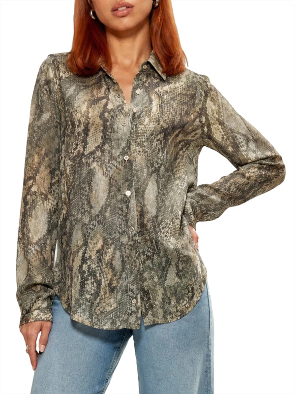 GUESS 1 USCITA Camicia Guess New Ls Clouis - Rustic Phyton