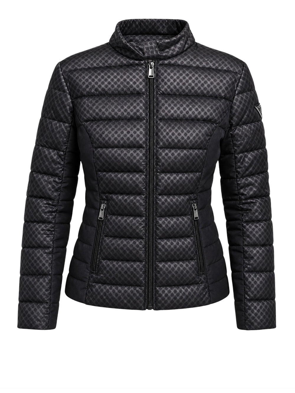 GUESS 1 USCITA Giubbotto Guess New Vona Block Embossed - Nero