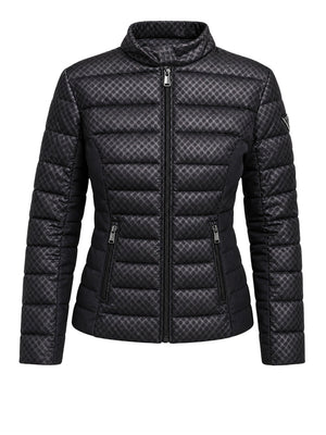 GUESS 1 USCITA Giubbotto Guess New Vona Block Embossed - Nero