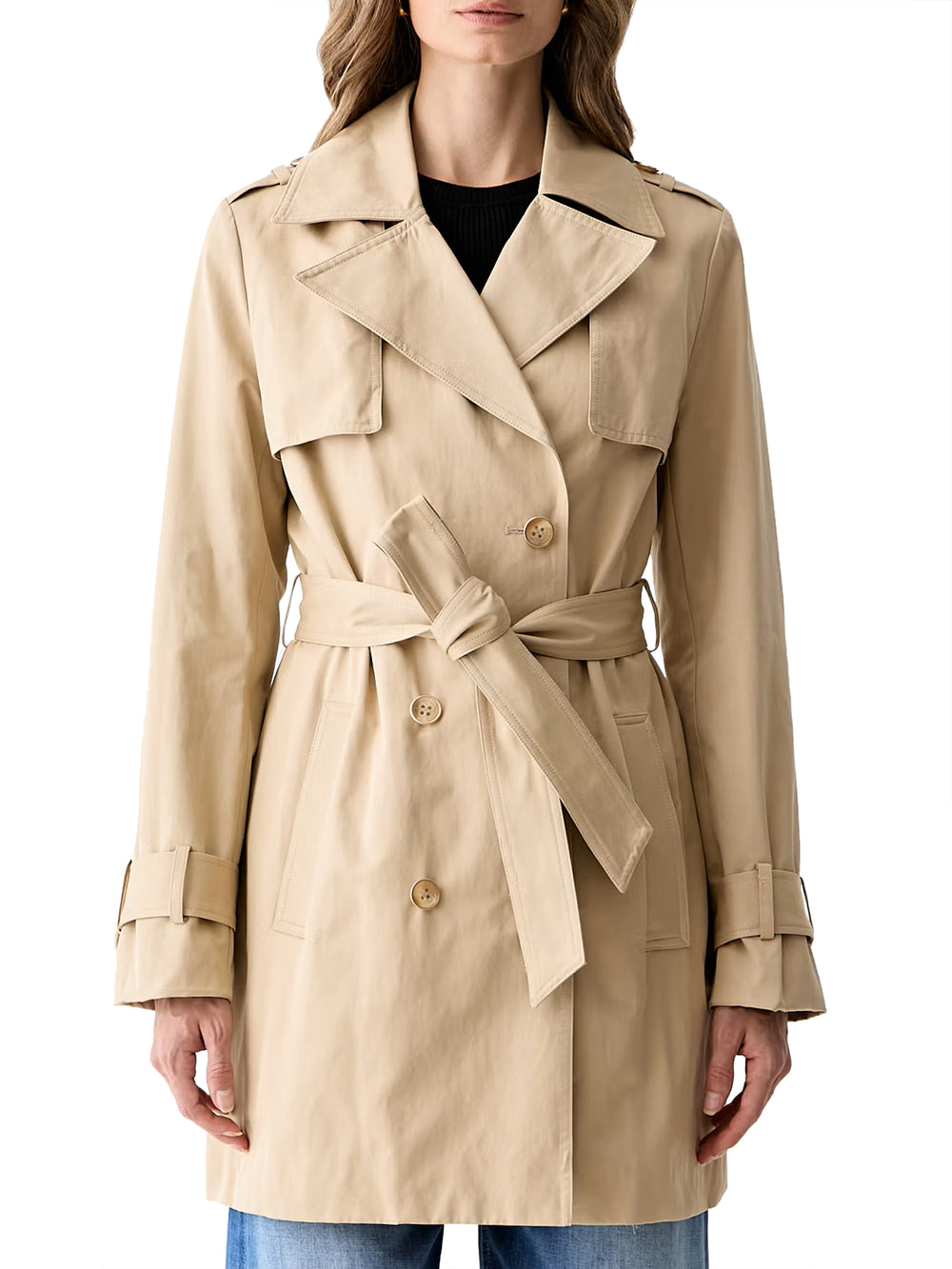 GUESS 1 USCITA Trench Guess Juliane Double Collar - Biege