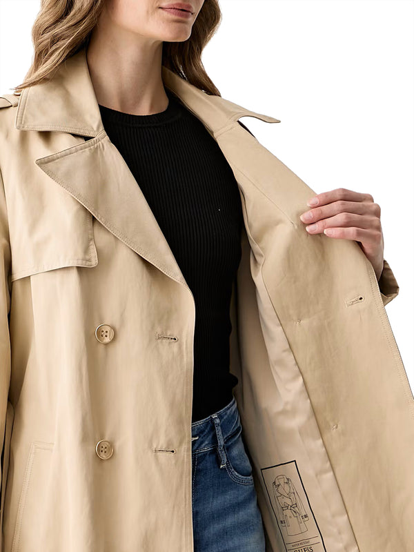 GUESS 1 USCITA Trench Guess Juliane Double Collar - Biege
