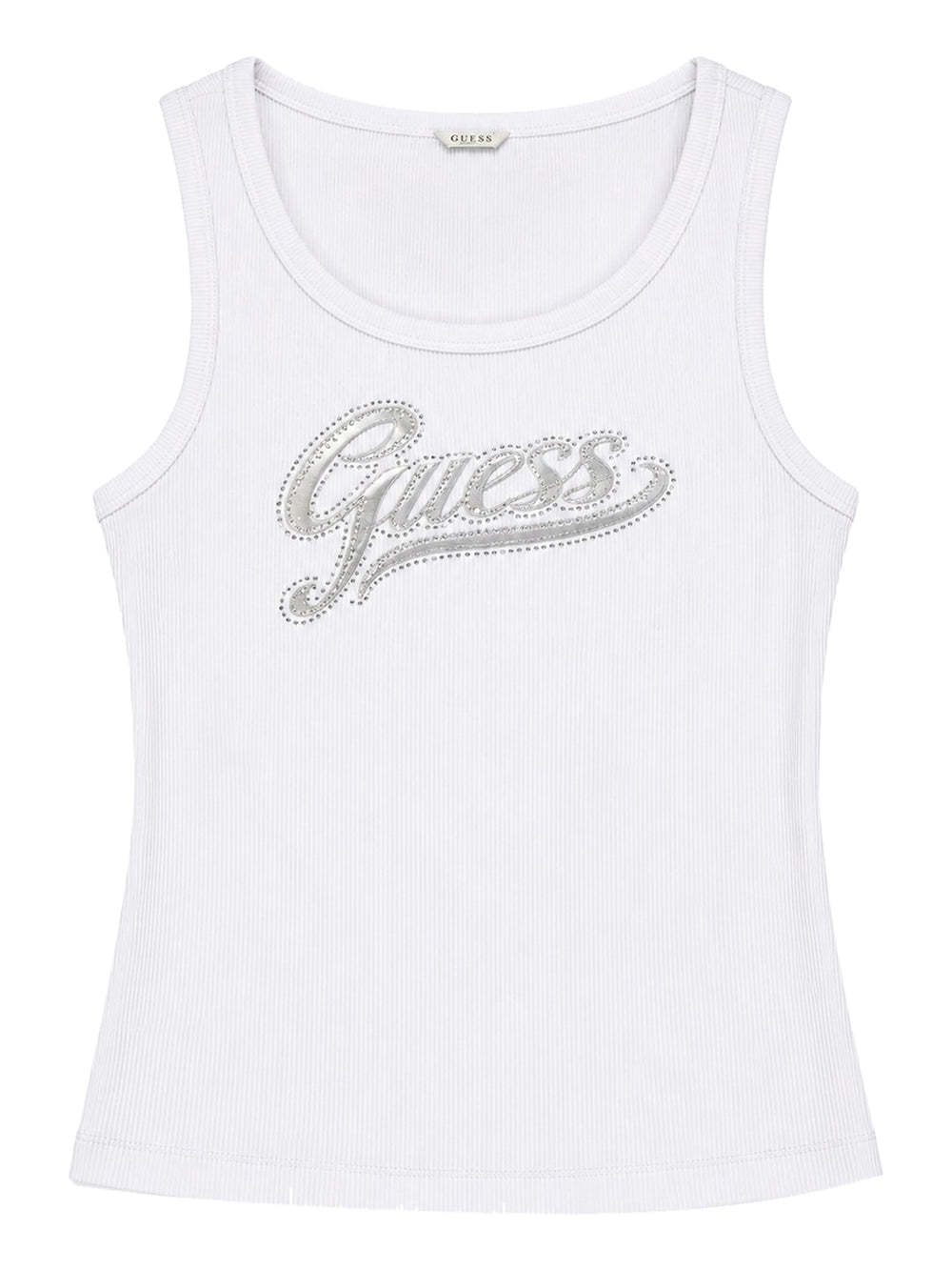 GUESS 1 USCITA Canotta Guess Malika Logo - Bianco