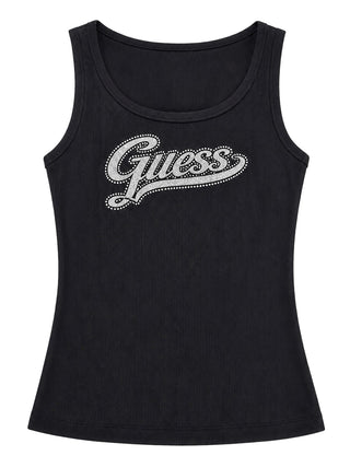 GUESS 1 USCITA Canotta Guess Malika Logo - Nero