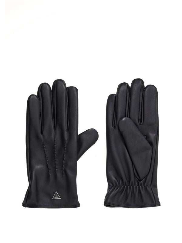 Guess Guanto Guess Leather Gloves Nero
