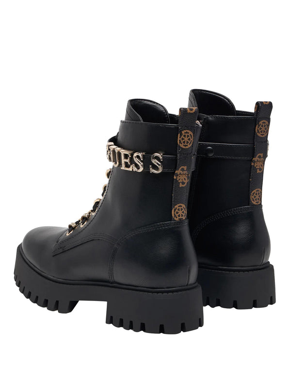Guess Anfibi in Ecopelle Ficki Guess - Nero/Marrone