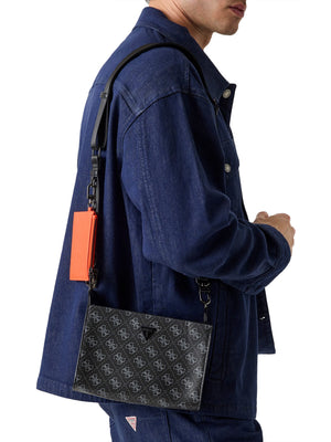 GUESS 2 USCITA Borsa A Tracolla Guess Milano Crossbody - Nero