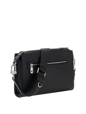 GUESS 2 USCITA Borsa A Tracolla Milano Crossbody Top Zip - Nero
