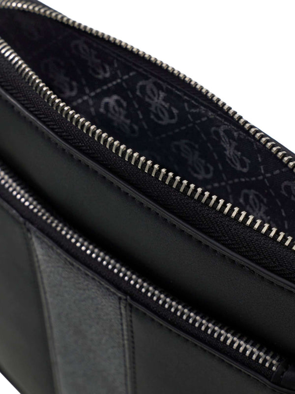 GUESS 2 USCITA Borsa A Tracolla Guess Sydney Flat Nero