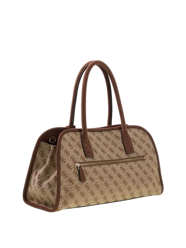 GUESS 2 USCITA Borsa A Mano Samantha Girlfriend Guess - Marrone/Beige