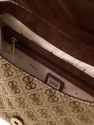 Guess Borsa a Tracolla Samantha Flap Guess - Marrone