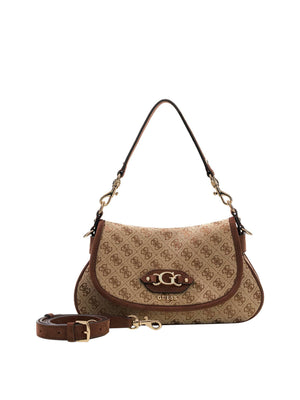 Guess Borsa a Tracolla Samantha Flap Guess - Marrone
