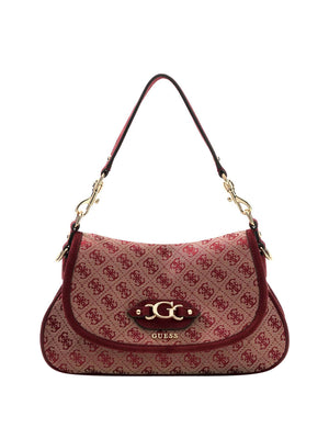 GUESS 2 USCITA Borsa a Tracolla Samantha Flap Guess - Bordeaux