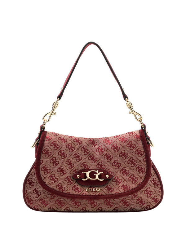 GUESS 2 USCITA Borsa a Tracolla Samantha Flap Guess - Bordeaux