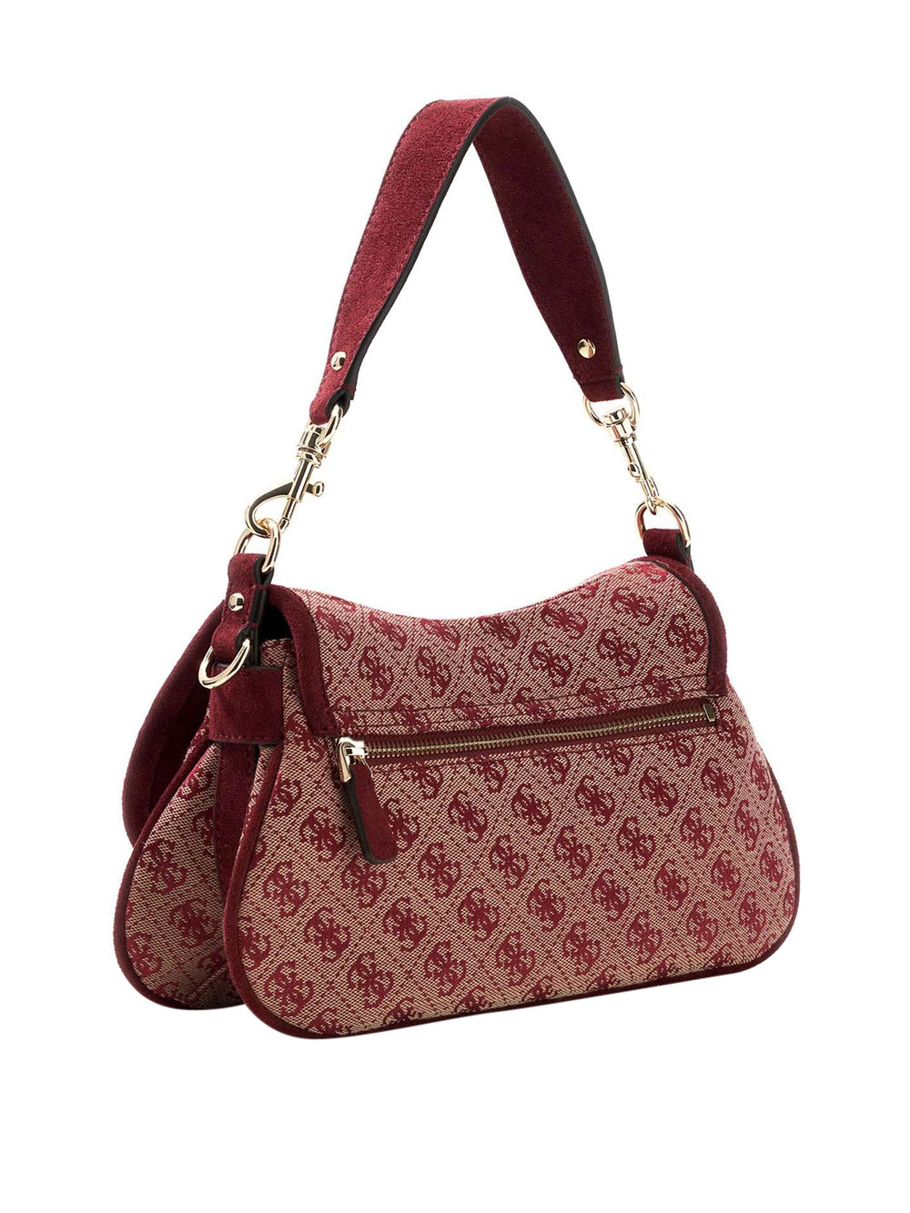 GUESS 2 USCITA Borsa a Tracolla Samantha Flap Guess - Bordeaux