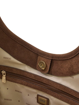 GUESS 2 USCITA Borsa Tote Con Logo Samantha Guess - Beige