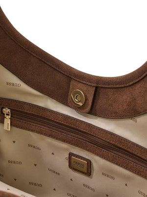GUESS 2 USCITA Borsa Tote Con Logo Samantha Guess - Beige
