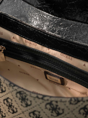 GUESS 2 USCITA Borsa A Tracolla Guess Samantha Flap - Nero