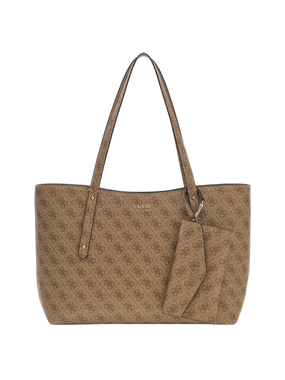 GUESS 2 USCITA Borsa a Mano Guess Brenton - Beige