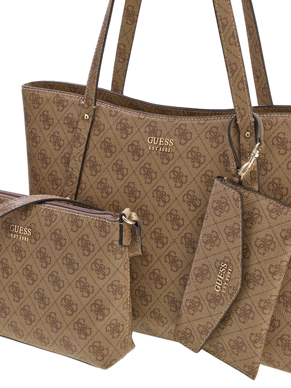 GUESS 2 USCITA Borsa a Mano Guess Brenton - Beige