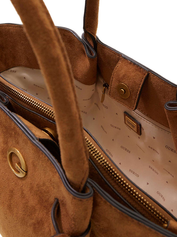 GUESS 2 USCITA Borsa a Mano Allegra Guess - Cognac