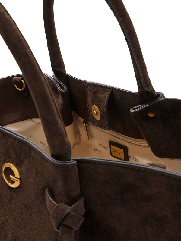 GUESS 2 USCITA Borsa a Mano Allegra Guess - Marrone