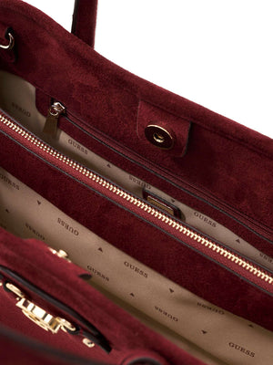 GUESS 2 USCITA Borsa a Mano Samantha Guess - Bordeaux