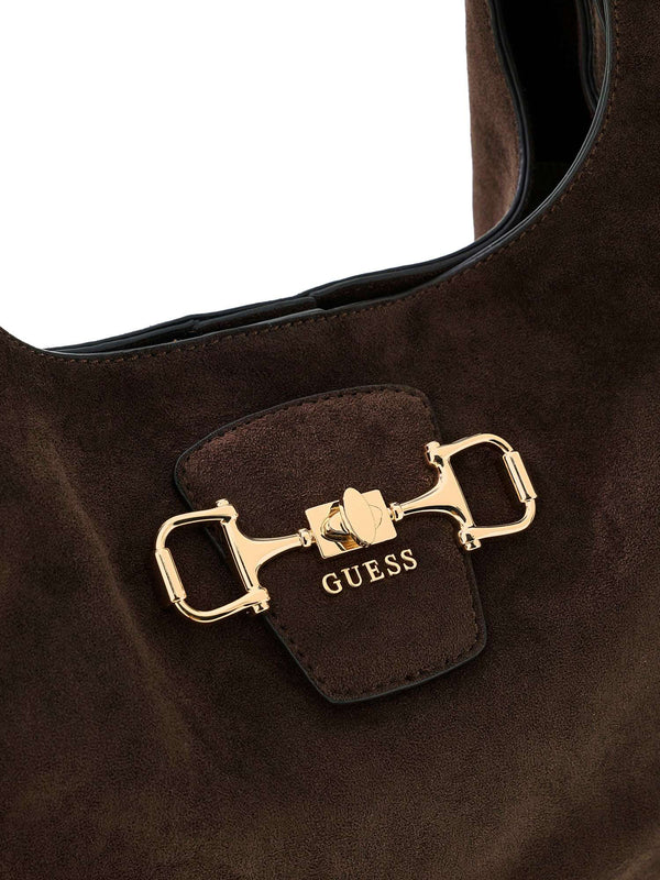 GUESS 2 USCITA Borsa a Mano Guess Maxi Sunset Hobo - Marrone