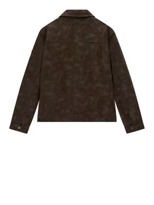 Guess Giacca Guess Leather Monogram Marrone