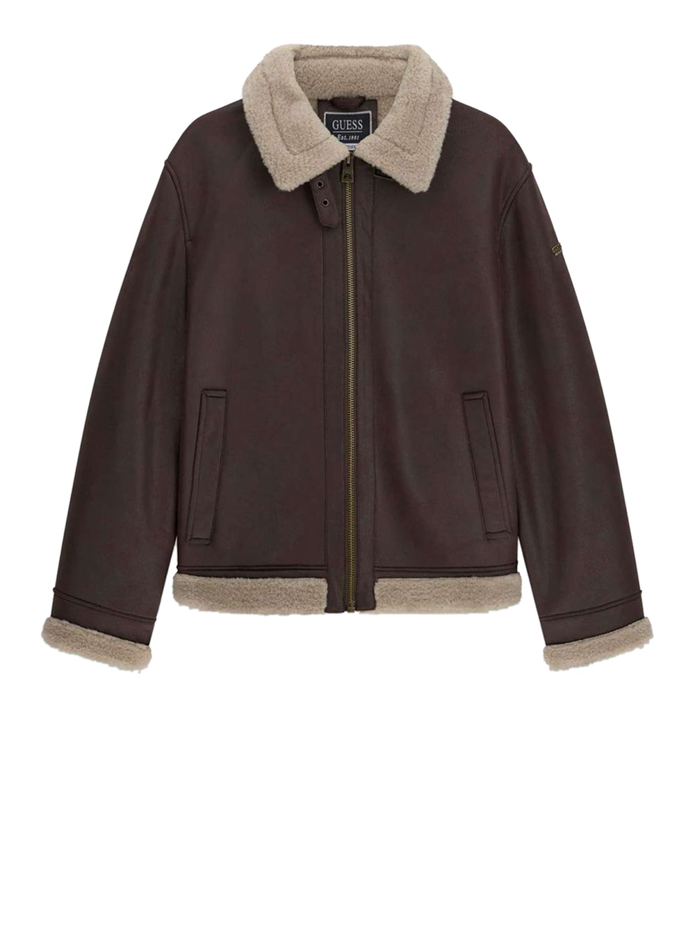 Guess Giacca Guess Shearling Marrone