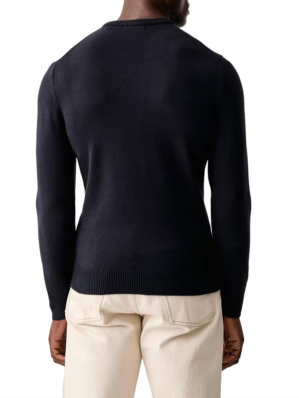 Guess Maglione Girocollo in Viscosa Noburo Guess - Blu Navy