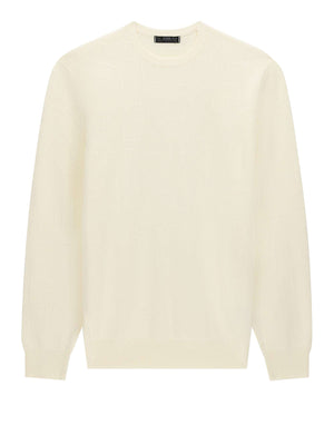 GUESS 2 USCITA Maglia Guess Nestor Cn Allover Logo Swtr- Avorio