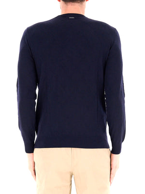 GUESS 2 USCITA Felpa Girocollo Guess Nial Cn Ls Diamond Stitch Swtr - Blu