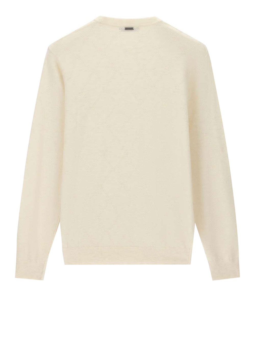 GUESS 2 USCITA Felpa Guess Nial Cn Ls Diamond Stitch - Bianco