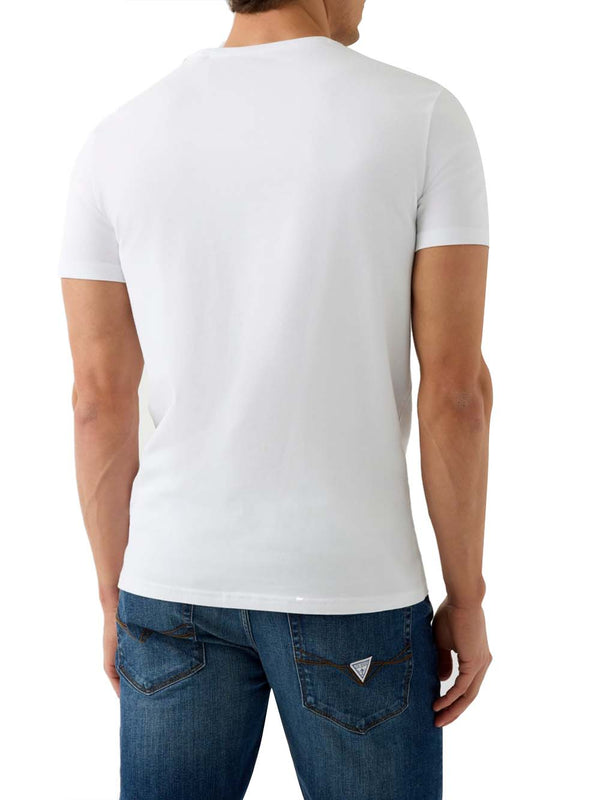 GUESS 2 USCITA T-Shirt Guess In Misto Cotone - Bianco