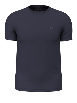 GUESS 2 USCITA T-Shirt Guess In Misto Cotone - Navy