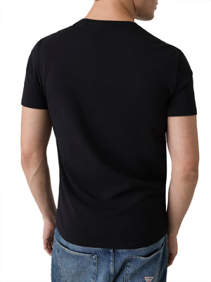 GUESS 2 USCITA T-Shirt Guess In Misto Cotone - Nero